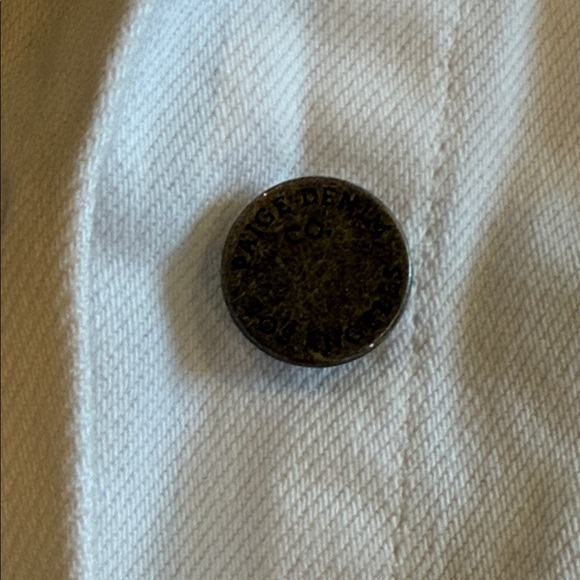 Paige Women’s White Soft Denim Jean Jacket Size XL - Picture 3 of 4